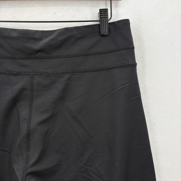 Christine Alexander Pants Womens Medium Black Cropped Straight Leg Yoga Stretch - Picture 10 of 13